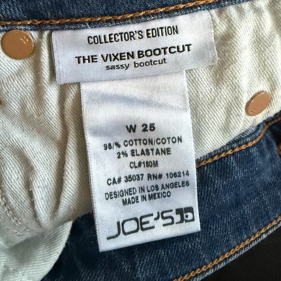 Joe’s Jeans Women’s Sz 25 The Vixen Sassy Bootcut Jeans Collector’s Edition - Picture 5 of 7